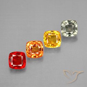 Achetez naturel 2,87ct multicolore saphir gems, coupe coussin, en provenance tanzanie chez gemselect. en stock, livraison internationale!