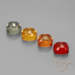 Achetez naturel 2,87ct multicolore saphir gems, coupe coussin, en provenance tanzanie chez gemselect. en stock, livraison internationale!