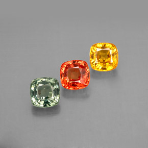 Achetez naturel ct multicolore saphir gems, coupe coussin, en provenance tanzanie (songea) chez gemselect. en stock, livraison internationale!