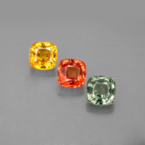 Achetez naturel ct multicolore saphir gems, coupe coussin, en provenance tanzanie (songea) chez gemselect. en stock, livraison internationale!