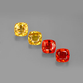 Achetez naturel ct multicolore saphir gems, coupe coussin, en provenance tanzanie (songea) chez gemselect. en stock, livraison internationale!