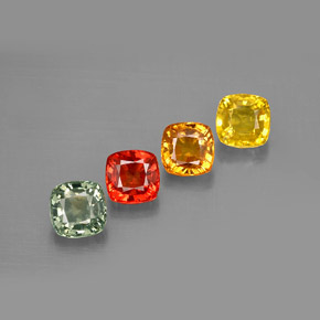 Achetez naturel ct multicolore saphir gems, coupe coussin, en provenance tanzanie (songea) chez gemselect. en stock, livraison internationale!