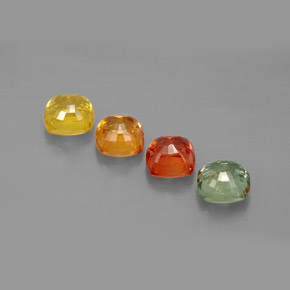 Achetez naturel ct multicolore saphir gems, coupe coussin, en provenance tanzanie (songea) chez gemselect. en stock, livraison internationale!