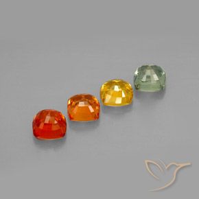 Achetez naturel 2,64ct multicolore saphir gems, coupe coussin, en provenance tanzanie chez gemselect. en stock, livraison internationale!