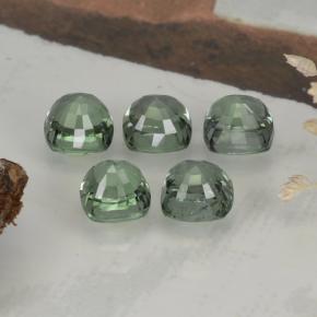 Achetez naturel 3,66ct vert saphir gems, coupe coussin, en provenance tanzanie chez gemselect. en stock, livraison internationale!