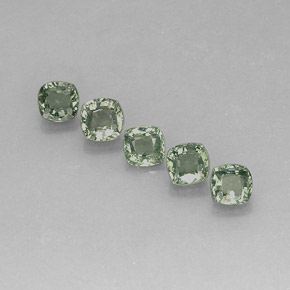 Achetez naturel ct vert saphir gems, coupe coussin, en provenance tanzanie chez gemselect. en stock, livraison internationale!