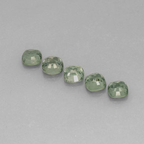 Achetez naturel ct vert saphir gems, coupe coussin, en provenance tanzanie chez gemselect. en stock, livraison internationale!