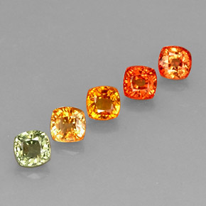 Achetez naturel 3,59ct multicolore saphir gems, coupe coussin, en provenance tanzanie chez gemselect. en stock, livraison internationale!