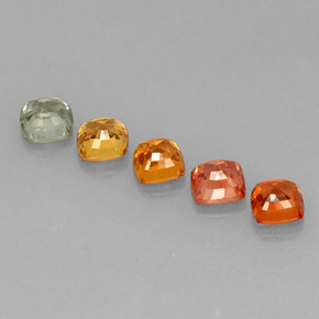 Achetez naturel ct multicolore saphir gems, coupe coussin, en provenance tanzanie chez gemselect. en stock, livraison internationale!