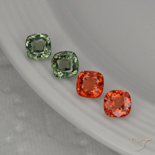 Achetez naturel 2,63ct multicolore saphir gems, coupe coussin, en provenance tanzanie chez gemselect. en stock, livraison internationale!