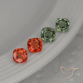Achetez naturel 2,63ct multicolore saphir gems, coupe coussin, en provenance tanzanie chez gemselect. en stock, livraison internationale!
