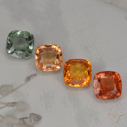 Achetez naturel 2,84ct multicolore saphir gems, coupe coussin, en provenance tanzanie chez gemselect. en stock, livraison internationale!
