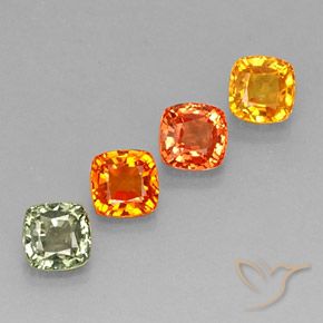 Achetez naturel 2,97ct multicolore saphir gems, coupe coussin, en provenance tanzanie chez gemselect. en stock, livraison internationale!