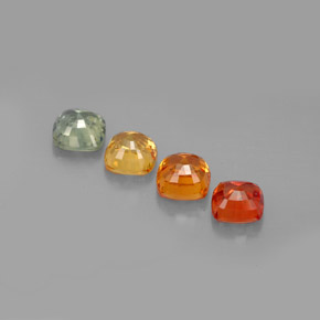 Achetez naturel ct multicolore saphir gems, coupe coussin, en provenance tanzanie chez gemselect. en stock, livraison internationale!