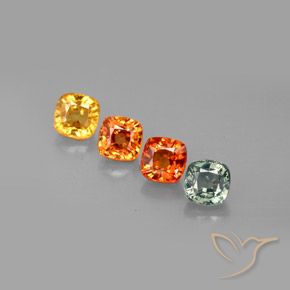 Achetez naturel 2,78ct multicolore saphir gems, coupe coussin, en provenance tanzanie chez gemselect. en stock, livraison internationale!