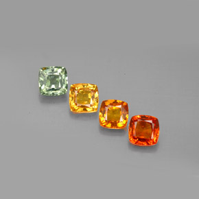 Achetez naturel ct multicolore saphir gems, coupe coussin, en provenance tanzanie (songea) chez gemselect. en stock, livraison internationale!