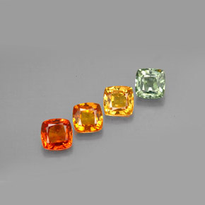 Achetez naturel ct multicolore saphir gems, coupe coussin, en provenance tanzanie (songea) chez gemselect. en stock, livraison internationale!