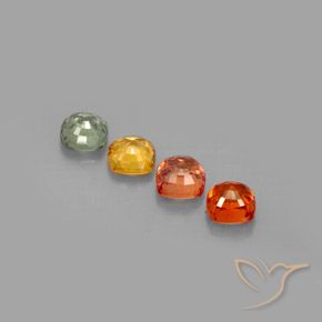 Achetez naturel 2,56ct multicolore saphir gems, coupe coussin, en provenance tanzanie chez gemselect. en stock, livraison internationale!
