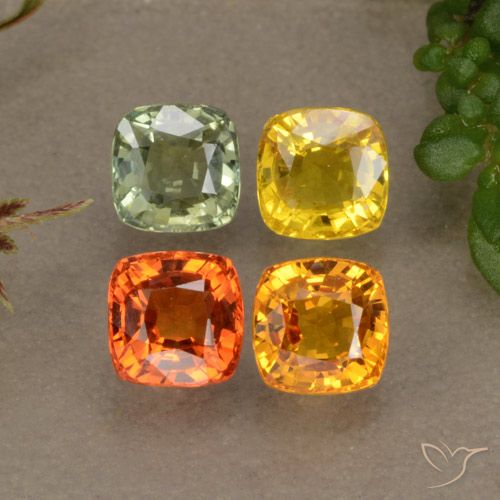 Achetez naturel 2,66ct multicolore saphir gems, coupe coussin, en provenance tanzanie chez gemselect. en stock, livraison internationale!