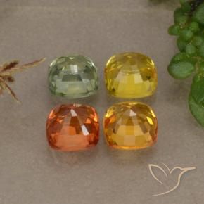 Achetez naturel 2,66ct multicolore saphir gems, coupe coussin, en provenance tanzanie chez gemselect. en stock, livraison internationale!