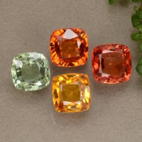 Achetez naturel 2,82ct multicolore saphir gems, coupe coussin, en provenance tanzanie chez gemselect. en stock, livraison internationale!