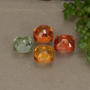 Achetez naturel 2,82ct multicolore saphir gems, coupe coussin, en provenance tanzanie chez gemselect. en stock, livraison internationale!