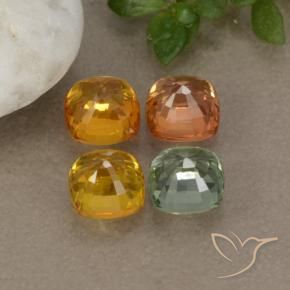 Achetez naturel 2,71ct multicolore saphir gems, coupe coussin, en provenance tanzanie chez gemselect. en stock, livraison internationale!