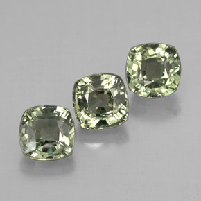 Achetez naturel ct vert saphir gems, coupe coussin, en provenance tanzanie chez gemselect. en stock, livraison internationale!