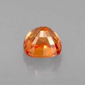 Saphir orange naturelle coupe coussin, 0,88 ct, VS