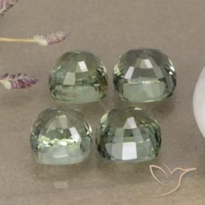 Shop natural 3.54ct Pale Green    Saphir gems, Coussin, from Tanzanie at GemSelect. In stock, global shipping!