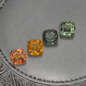 Achetez naturel 2,59ct multicolore saphir gems, coupe coussin, en provenance tanzanie chez gemselect. en stock, livraison internationale!