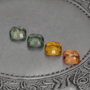 Achetez naturel 2,59ct multicolore saphir gems, coupe coussin, en provenance tanzanie chez gemselect. en stock, livraison internationale!