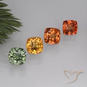 Achetez naturel 2,81ct multicolore saphir gems, coupe coussin, en provenance tanzanie chez gemselect. en stock, livraison internationale!