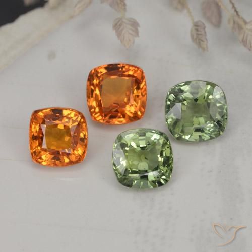 Achetez naturel 2,54ct multicolore saphir gems, coupe coussin, en provenance tanzanie chez gemselect. en stock, livraison internationale!