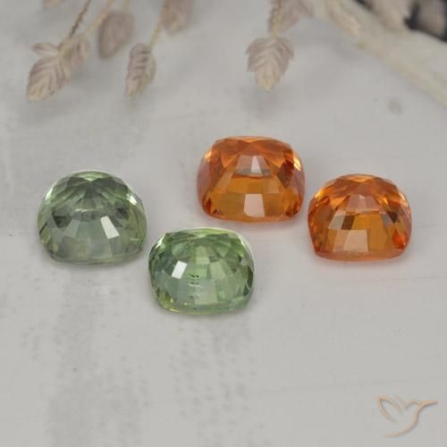 Achetez naturel 2,54ct multicolore saphir gems, coupe coussin, en provenance tanzanie chez gemselect. en stock, livraison internationale!