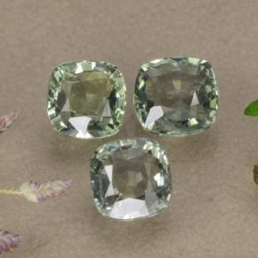 Achetez naturel 2,27ct vert saphir gems, coupe coussin, en provenance tanzanie chez gemselect. en stock, livraison internationale!