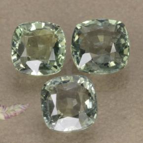 Achetez naturel 2,27ct vert saphir gems, coupe coussin, en provenance tanzanie chez gemselect. en stock, livraison internationale!