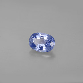 Saphir bleue naturelle coupe ovale, 0,98 ct, VS