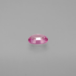 Saphir rose naturelle coupe ovale, 0,53 ct, VVS