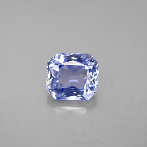 Saphir bleue naturelle taille émeraude, 2,44 ct, VS