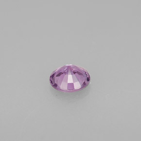Saphir violet naturelle coupe roude, 0,49 ct, VVS-VS