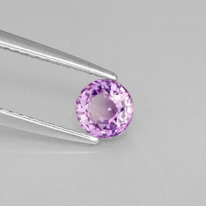 Saphir violet naturelle coupe roude, 0,53 ct, VS