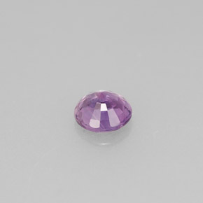 Saphir violet naturelle coupe roude, 0,53 ct, VS