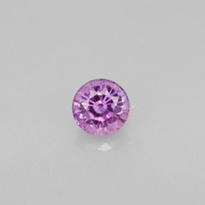 Saphir violet naturelle coupe roude, 0,58 ct, VS