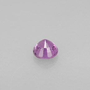 Saphir violet naturelle coupe roude, 0,58 ct, VS