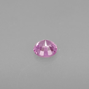 Saphir violet naturelle coupe roude, 0,46 ct, VS