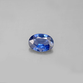 Saphir bleue naturelle coupe ovale, 0,77 ct, VS