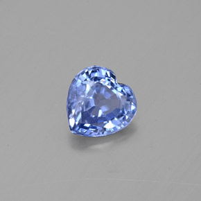 Saphir bleue naturelle forme de coeur, 0,92 ct, VS-SI