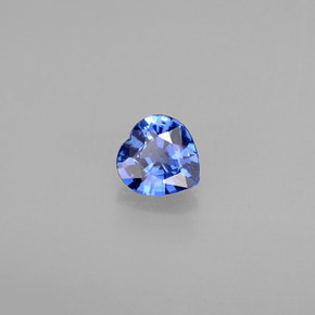Saphir bleue naturelle forme de coeur, 0,39 ct, VS