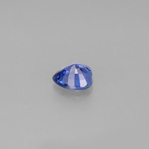 Saphir bleue naturelle forme de coeur, 0,39 ct, VS
